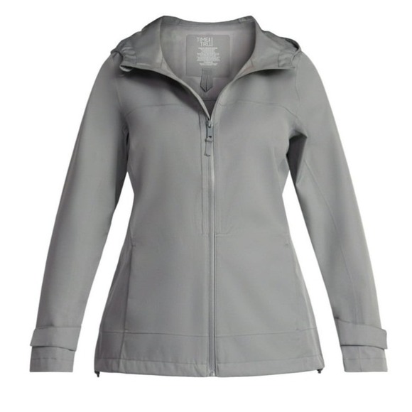 Time and Tru Jackets & Blazers - Time and Tru Lightweight Rain Anorak Jacket XS 0-2 Gray Asphalt New NWT